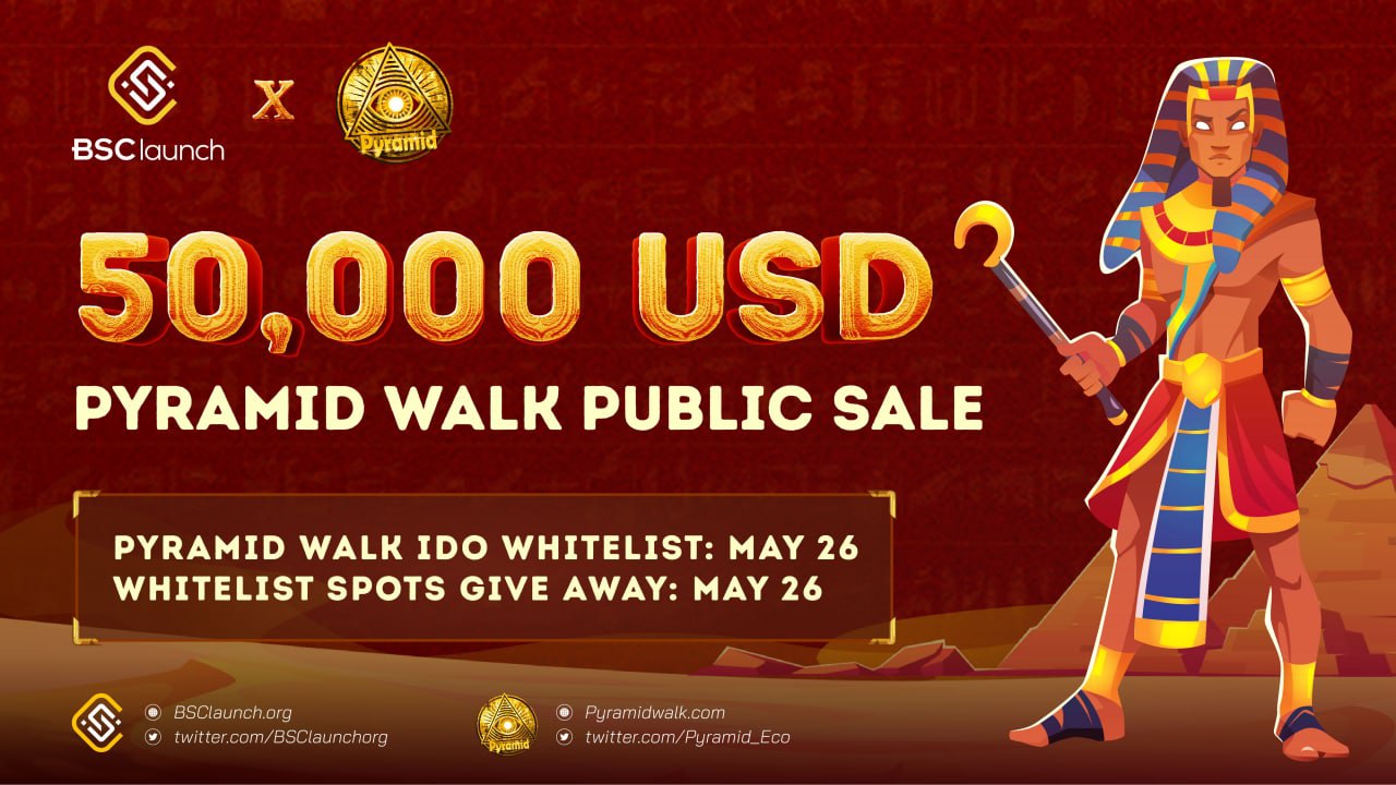 🔥🔥 IDO Pyramid Walk будет на BSCLaunch в мае 🔥🔥 - Block Game Daily News  - P2E - Playtoearn | Crypto Games | Crypto Games List